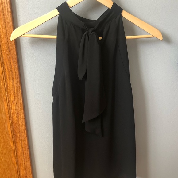 Zara tie-neck sleeveless blouse! Size XS in black - Picture 1 of 4